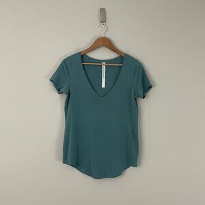 Lululemon Love V Neck T-Shirt Mystic Green Size 2